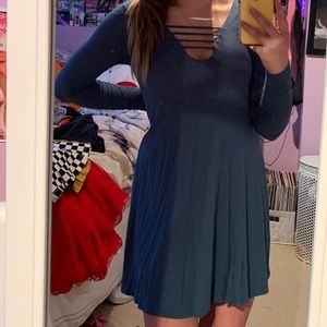 Blue Strappy Dress